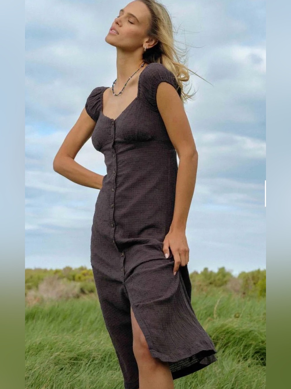 BILLABONG Distant Tides Dress‎ - Black Sands Size Small